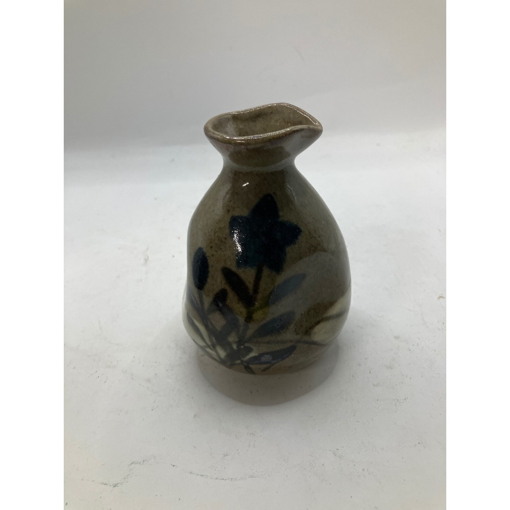 Handcrafted Ceramic Bud‎ Vase with Floral Design Decorative Pottery Vase